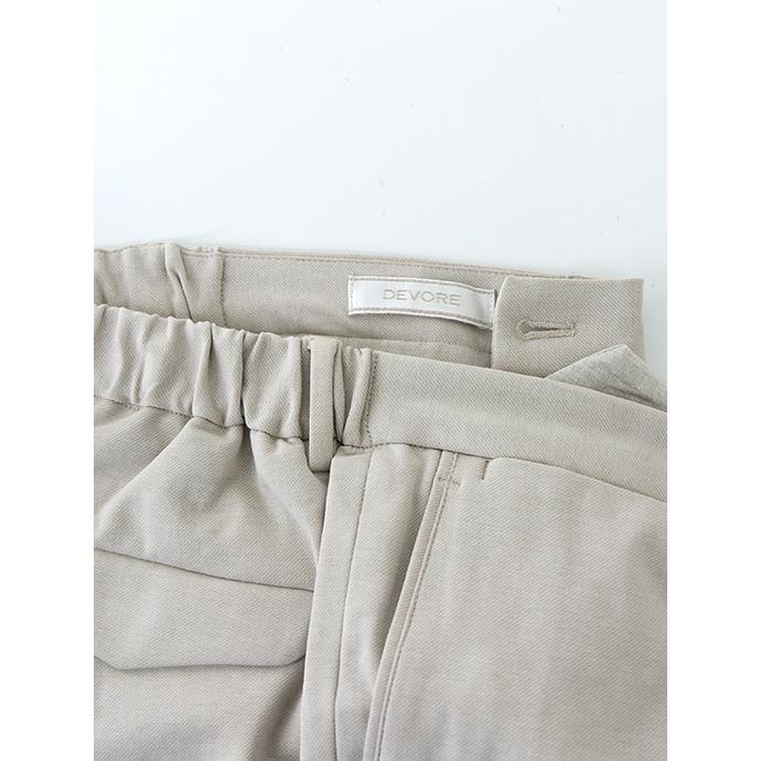 デヴォーレ・インチピット DEVORE Incipit 1プリーツスラックス/ジャージーツイルコットン ライトベージュ dev480604 | ブランド登録なし | 06