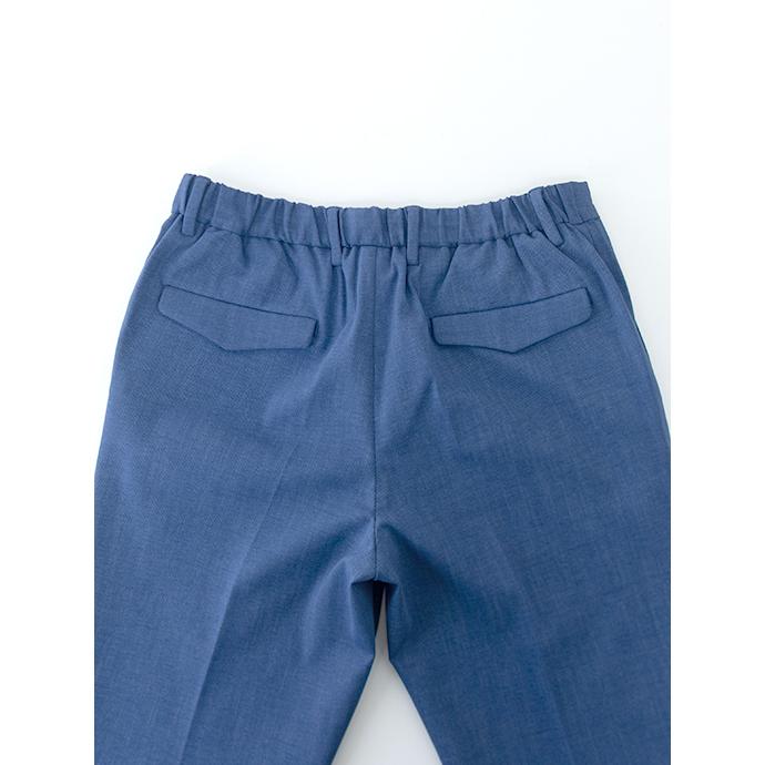 デヴォーレ・インチピット DEVORE Incipit 1プリーツスラックス/ジャージーツイルコットン ブルー dev480605 | ブランド登録なし | 05