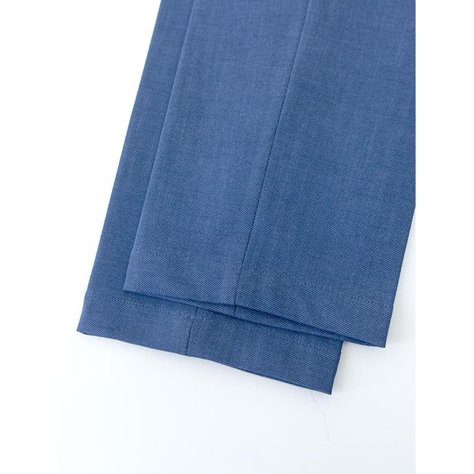 デヴォーレ・インチピット DEVORE Incipit 1プリーツスラックス/ジャージーツイルコットン ブルー dev480605 | ブランド登録なし | 07