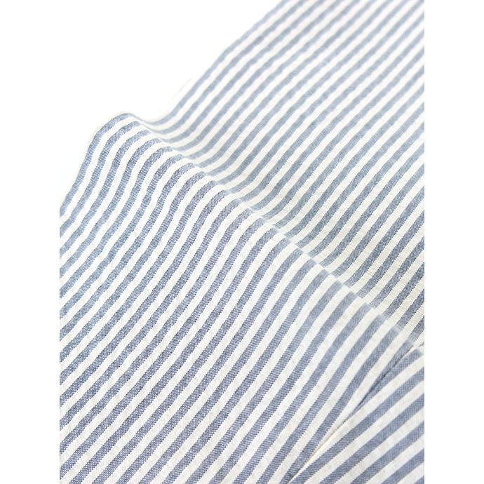 デヴォーレ・インチピット DEVORE Incipit 1プリーツスラックス/ストライプシアサッカーコットン オフベージュ×ライトグレー dev480606 | ブランド登録なし | 03