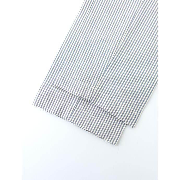 デヴォーレ・インチピット DEVORE Incipit 1プリーツスラックス/ストライプシアサッカーコットン オフベージュ×ライトグレー dev480606 | ブランド登録なし | 07