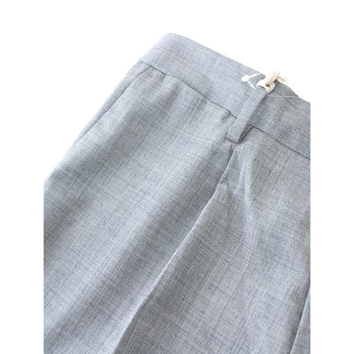 【50％OFF】デヴォーレ・インチピット DEVORE Incipit 1プリーツスラックス/ウォッシャブルストレッチウール イタリア製 ライトグレー dev500602 | ブランド登録なし | 05