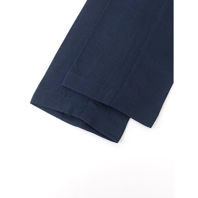 【50％OFF】デヴォーレ・インチピット DEVORE Incipit 1プリーツスラックス/テンセルリネン イタリア製 ネイビー dev500801 | ブランド登録なし | 08