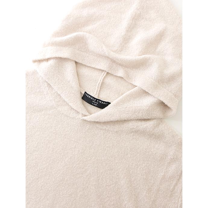 【30％OFF】ダニエレ・フィエゾーリ DANIELE FIESOLI ニットフーディ/ウールナイロンカシミア イタリア製 ライトベージュ dfi502001 | DANIELE FIESOLI | 03