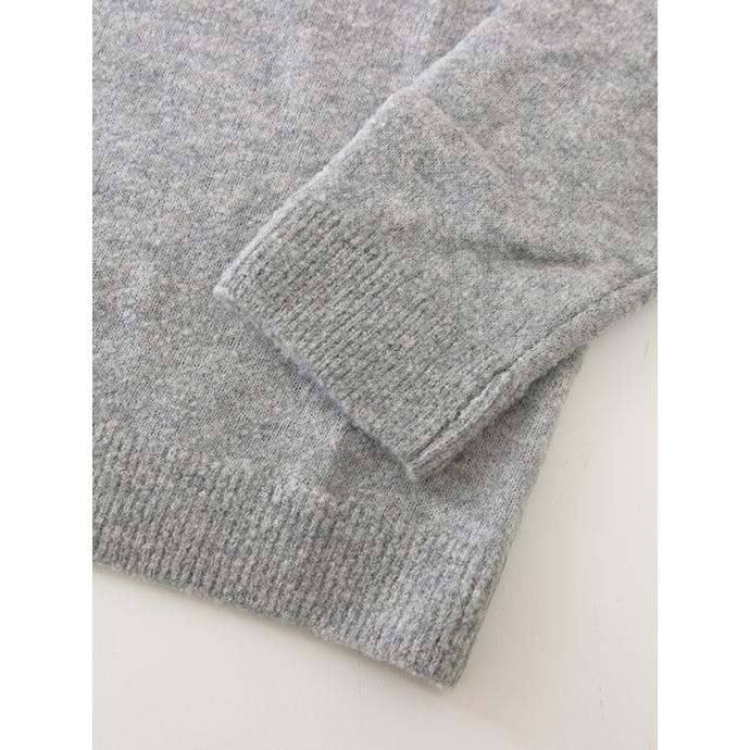 【30％OFF】ダニエレ・フィエゾーリ DANIELE FIESOLI ニットフーディ/ウールナイロンカシミア イタリア製 ライトグレー dfi502002 | DANIELE FIESOLI | 02