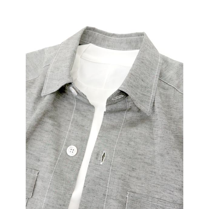 ディロレンツィ DE LORENZI サファリシャツ イタリア製 グレー dlr520602 |  | 01