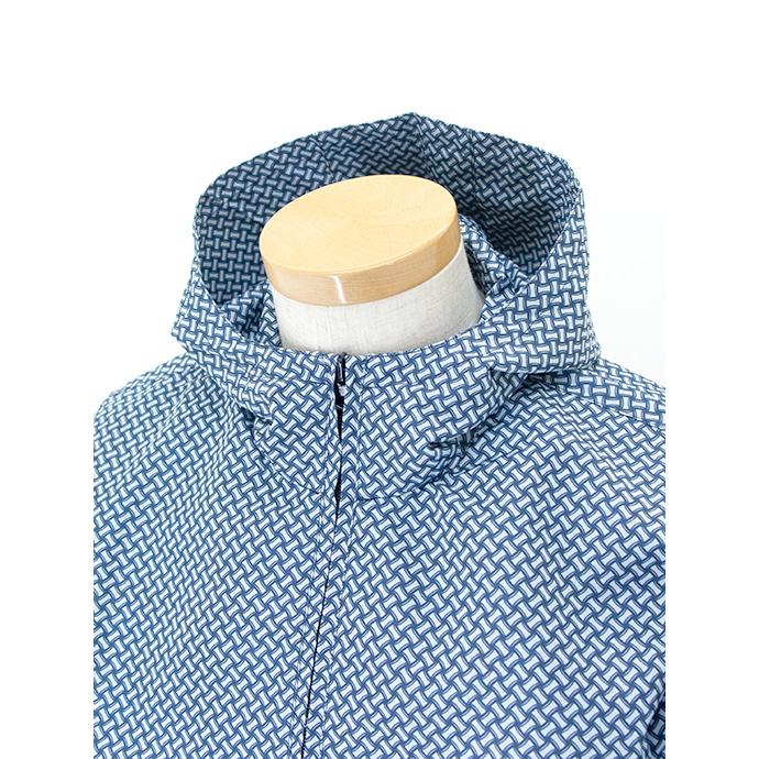 【50％OFF】ドルモア Drumohr フーデッドブルゾン/ビスコッティプリント イタリア製 ブルー dru480601 | DRUMOHR | 03