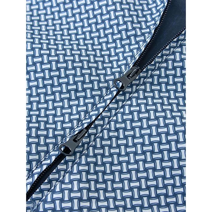 【50％OFF】ドルモア Drumohr フーデッドブルゾン/ビスコッティプリント イタリア製 ブルー dru480601 | DRUMOHR | 04