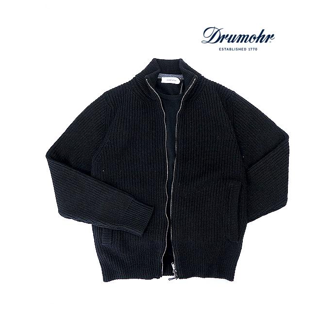 ドルモア Drumohr ドライバーズニット ブラック dru521802 | 