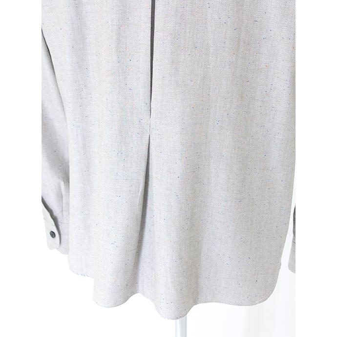 【40％OFF】エッリコ フォルミコラ ERRICO FORMICOLA カジュアルシャツ/ネップ入りヘリンボーンコットン イタリア製 グレージュ erc501401 | ERRICO FORMICOLA | 04