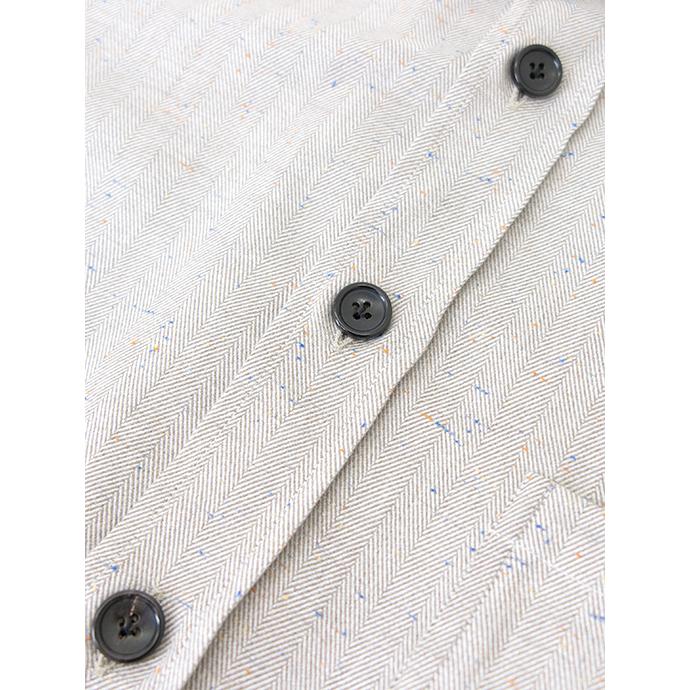 【40％OFF】エッリコ フォルミコラ ERRICO FORMICOLA カジュアルシャツ/ネップ入りヘリンボーンコットン イタリア製 グレージュ erc501401 | ERRICO FORMICOLA | 06