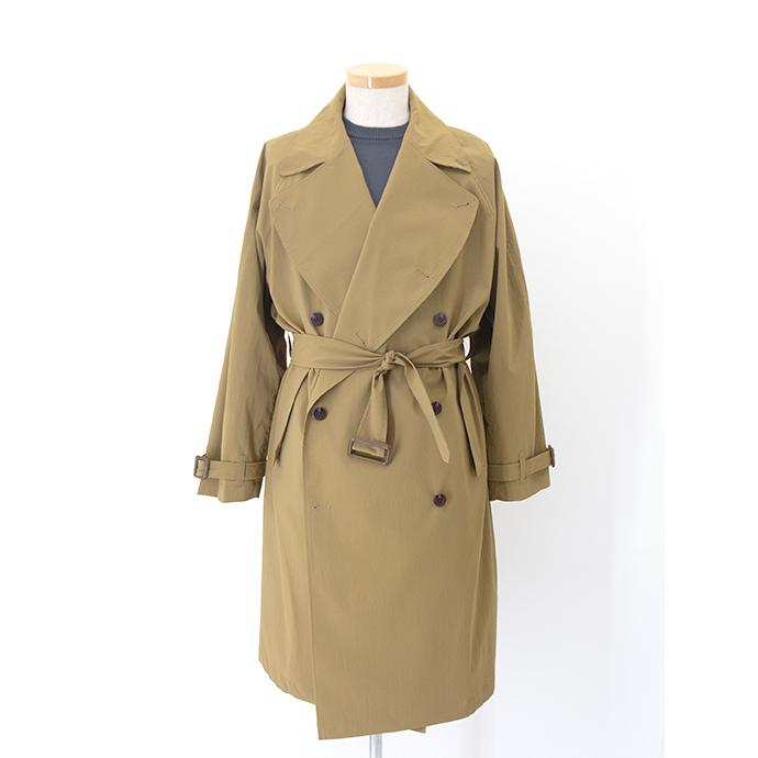 エス ES:S トレンチコート/ポリエステルタイプライター 日本製 ダークマスタード ess501604 | ES:S | 01