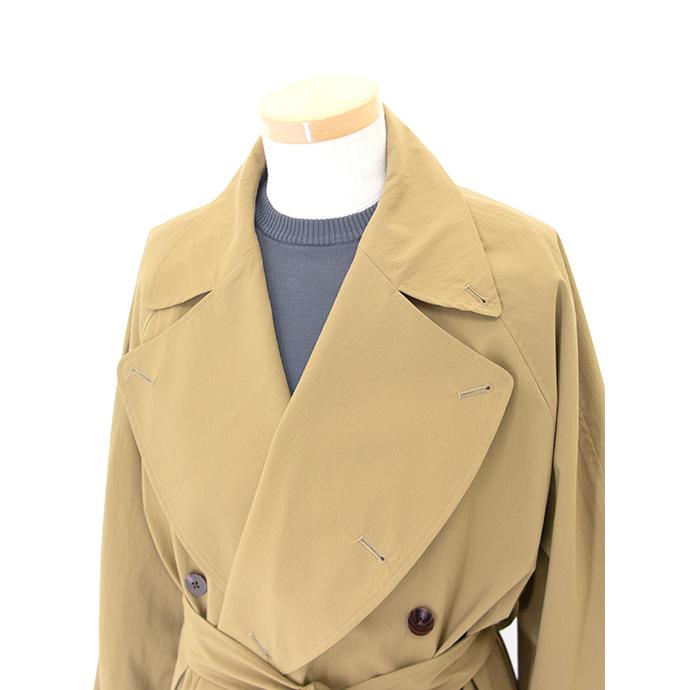 エス ES:S トレンチコート/ポリエステルタイプライター 日本製 ダークマスタード ess501604 | ES:S | 04
