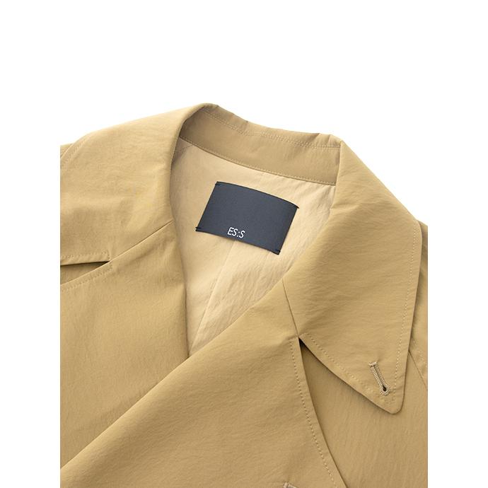 エス ES:S トレンチコート/ポリエステルタイプライター 日本製 ダークマスタード ess501604 | ES:S | 08