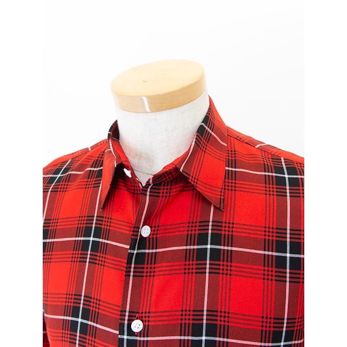 【40％OFF】エス ES:S カジュアルシャツ/チェック 日本製 レッド×ブラック ess501802 | ES:S | 02
