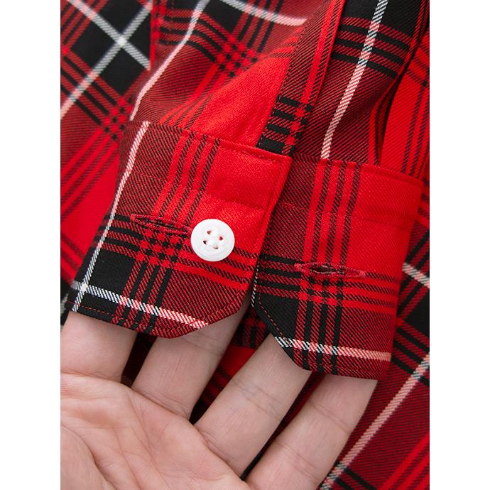 【40％OFF】エス ES:S カジュアルシャツ/チェック 日本製 レッド×ブラック ess501802 | ES:S | 06