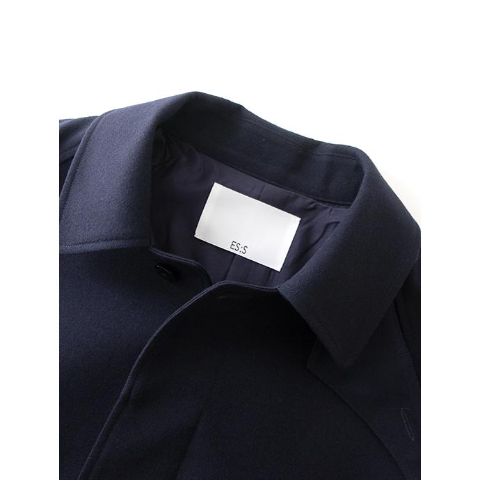 【30％OFF】エス ES:S バルカラーコート/ベルテッドラグラン/ウールツイル 日本製 ネイビー ess501804 | ES:S | 09