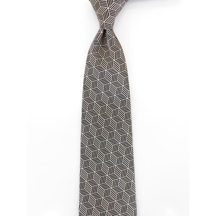 Francesco Marino/フランチェスコ・マリーノ/ネクタイ/シルク/スフォデラート/ブラック/fma460803 | ブランド登録なし | 01