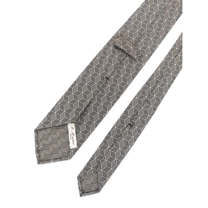 Francesco Marino/フランチェスコ・マリーノ/ネクタイ/シルク/スフォデラート/ブラック/fma460803 | ブランド登録なし | 02