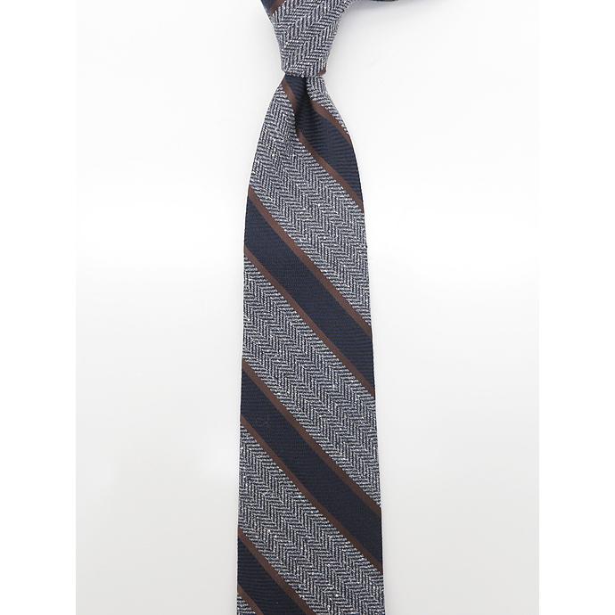 Francesco Marino フランチェスコ・マリーノ ネクタイ/シルク/ウール/スフォデラート イタリア製 ネイビー fma481801 | ブランド登録なし | 01