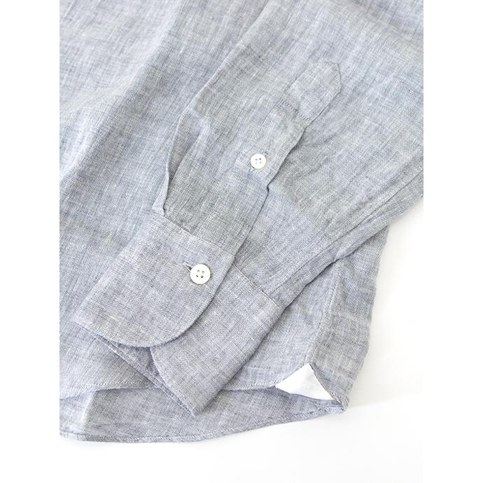 【40％OFF】フィナモレ Finamore リネンシャツ/セミワイドカラー/BALI/VITTORIO イタリア製 ライトグレー fnm480403 | Finamore | 05