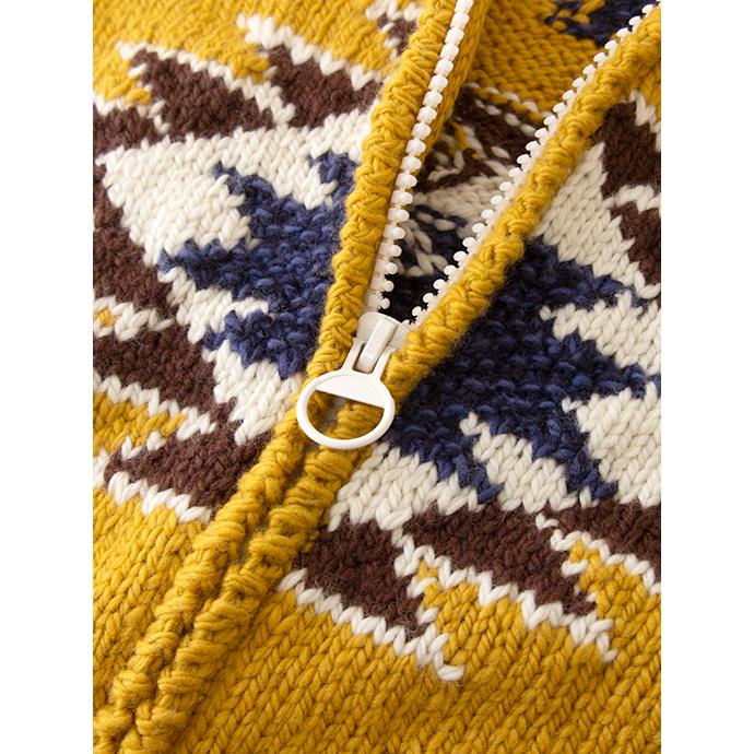 【30％OFF】フランティック Frantic by Andrea Venturini 別注カウチンセーター/ハンドメイド マスタード×ブラウン frn502002 |  | 02