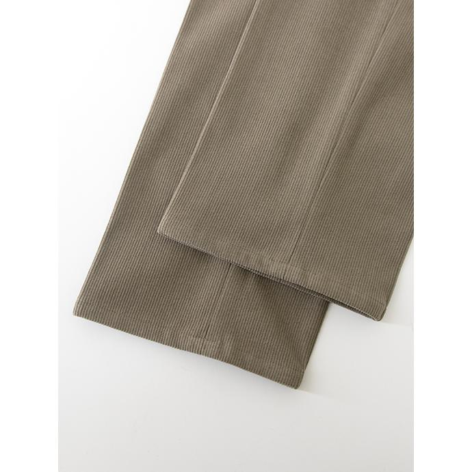 ジャブス アルキヴィオ giab's ARCHIVIO 1プリーツイージースラックス/MASACCIO-R1/ストレッチソフトコーデュロイ イタリア製 グレイッシュカーキ gba502001 | giab's ARCHIVIO | 07