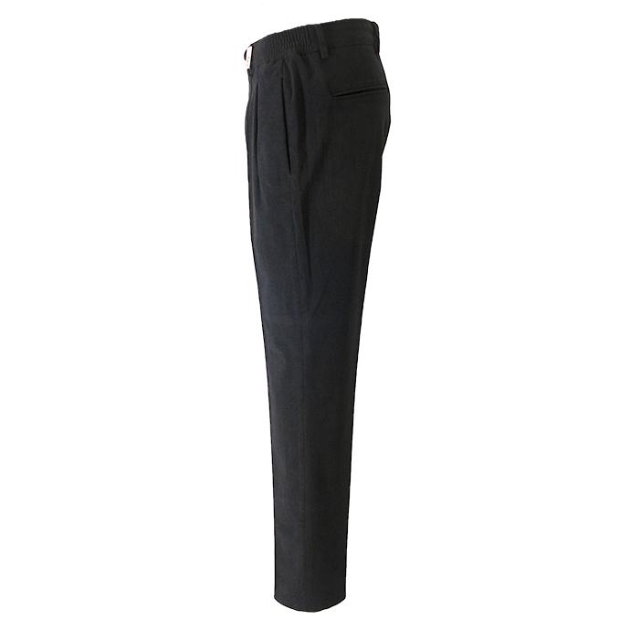 ジャブス アルキヴィオ giabs ARCHIVIO 1プリーツイージースラックス/MASACCIO-R1/ストレッチソフトコーデュロイ イタリア製 ブラック gba502002 | giab's ARCHIVIO | 02