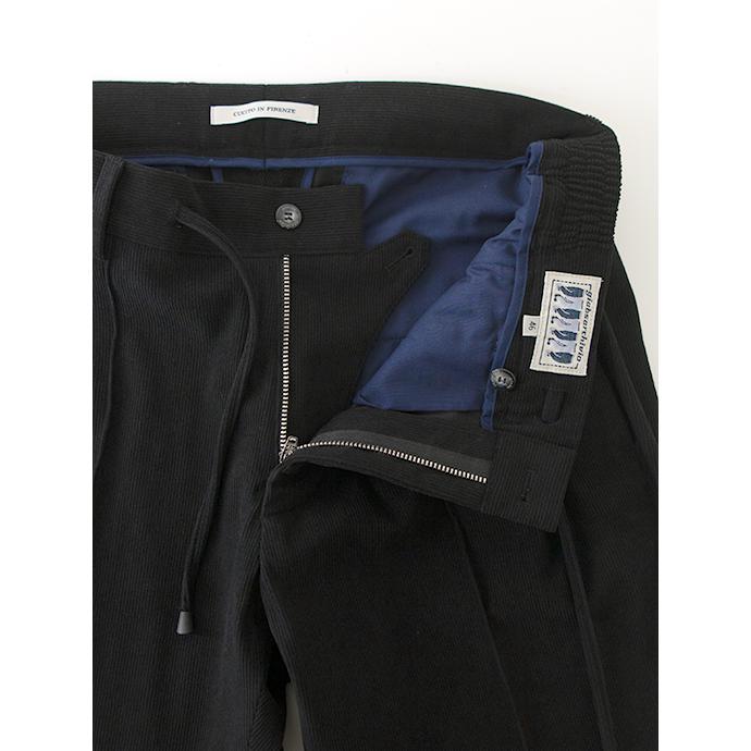 ジャブス アルキヴィオ giabs ARCHIVIO 1プリーツイージースラックス/MASACCIO-R1/ストレッチソフトコーデュロイ イタリア製 ブラック gba502002 | giab's ARCHIVIO | 04