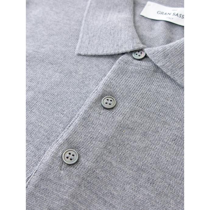 【30％OFF】グランサッソ Gran Sasso ウールニットポロシャツ イタリア製 ライトグレー 【30％OFF】 | Gran Sasso | 03