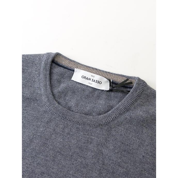 【40％OFF】グランサッソ Gran Sasso クルーネックニット/ウール イタリア製 グレー gra501807 | Gran Sasso | 02