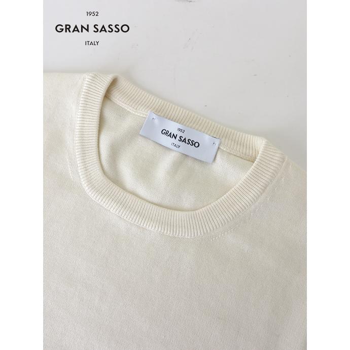 Gran Sasso（グランサッソ） サマーニット/エジプトコットン/クルー