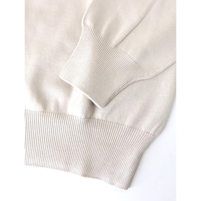 グランサッソ Gran Sasso サマーニット/エジプトコットン/クルーネック イタリア製 オフベージュ gra502402 | Gran Sasso | 03