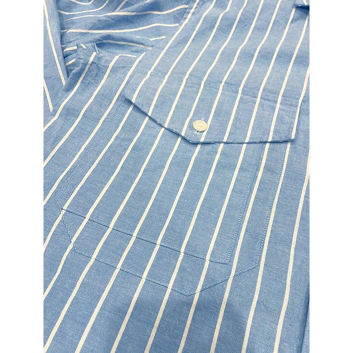 GUY ROVER/ギローバー/オーバーシャツ/ストライプオックスフォード/ブルー×ホワイト/guy460606 | GUY ROVER | 03