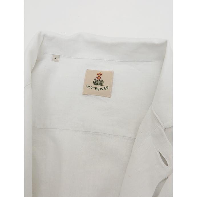 【40％OFF】ギローバー GUY ROVER オーバーシャツ/リネンビスコース イタリア製 ホワイト guy480804 | GUY ROVER | 03