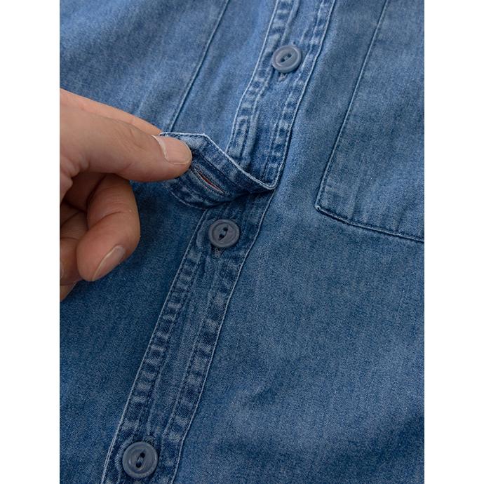 【50％OFF】ギローバー GUY ROVER オーバーシャツ/シャツアウター/シャンブレーコットン イタリア製 インディゴブルー guy500601 | GUY ROVER | 04