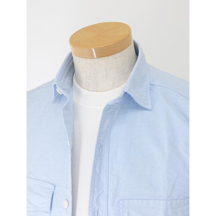 【50％OFF】ギローバー GUY ROVER オーバーシャツ/シャツアウター/オックスフォードコットン イタリア製 ブルー guy500602 | GUY ROVER | 02