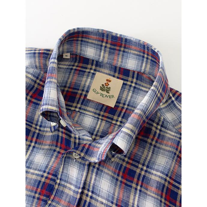 ギローバー GUY ROVER リネンシャツ/ボタンダウン/マドラスチェック イタリア製 チェック guy500603 | GUY ROVER | 06