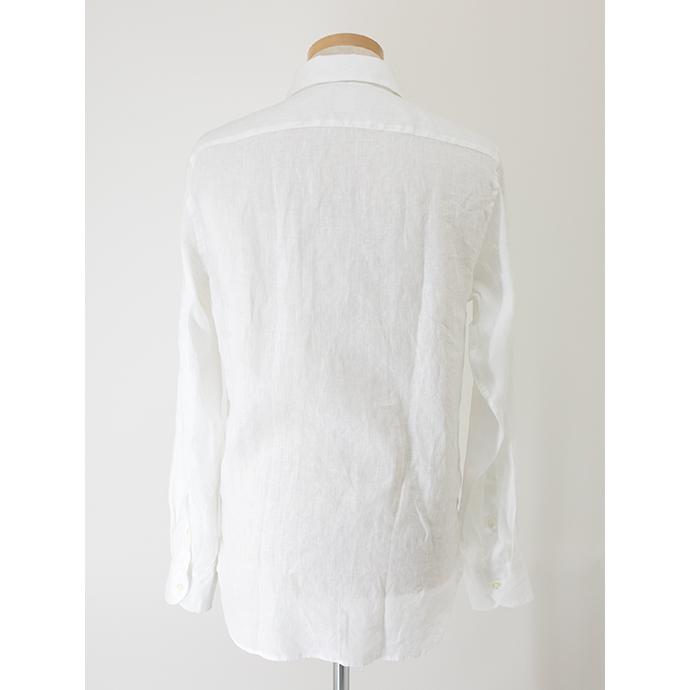 【30％OFF】ギローバー GUY ROVER リネンシャツ/レギュラーカラー イタリア製 ホワイト guy500604 | GUY ROVER | 01