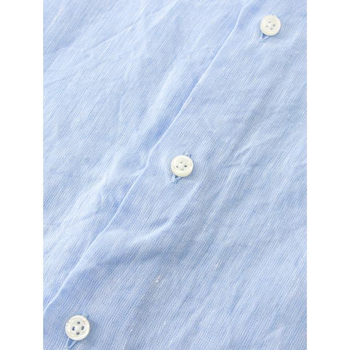 【50％OFF】ギローバー GUY ROVER リネンシャツ/レギュラーカラー イタリア製 サックスブルー guy500605 | GUY ROVER | 03