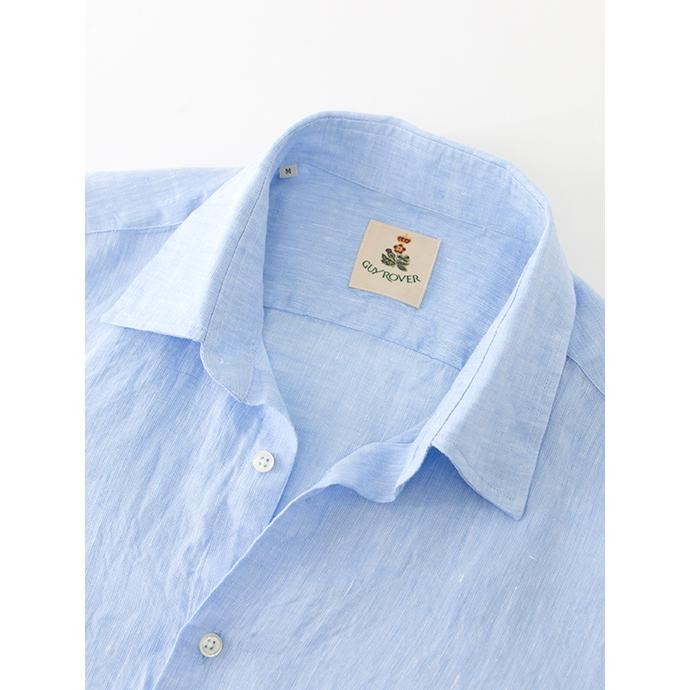 【50％OFF】ギローバー GUY ROVER リネンシャツ/レギュラーカラー イタリア製 サックスブルー guy500605 | GUY ROVER | 05