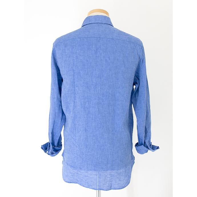 【50％OFF】ギローバー GUY ROVER リネンシャツ/レギュラーカラー イタリア製 ブルー guy500606 | GUY ROVER | 01