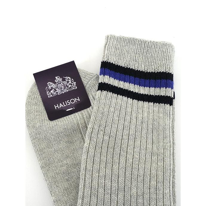 HALISON/ハリソン/アイビークルーソックス/ライトグレー/hal341406 | HALISON | 01