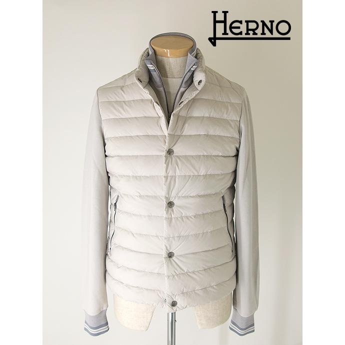 保障できる Herno ヘルノ Resort 切替ブルゾン 薄手ウォッシャブルダウン ナイロン コットンカシミヤ オフベージュ Her メンズ 送料無料 新作 秋冬 Aw 21 22 コート アウター Www Affaires Sociales Gouv Cg