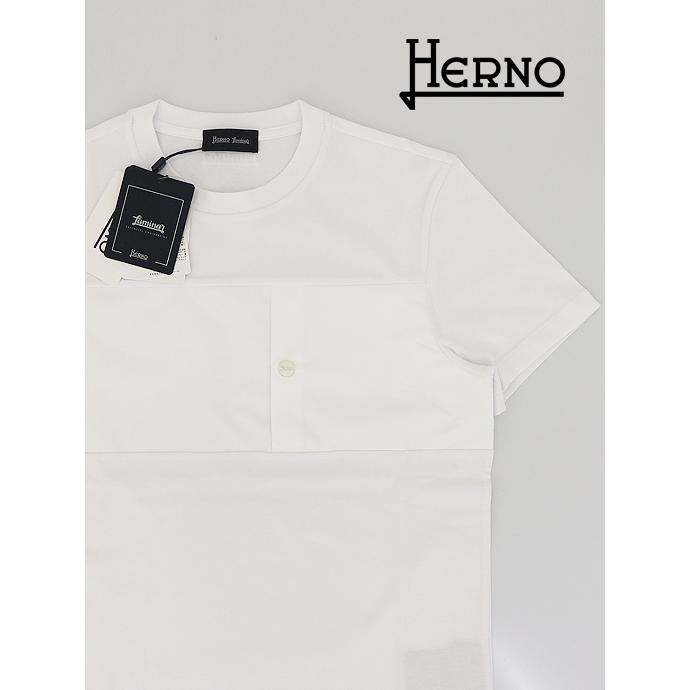 Herno ホワイトバックオープンTシャツ