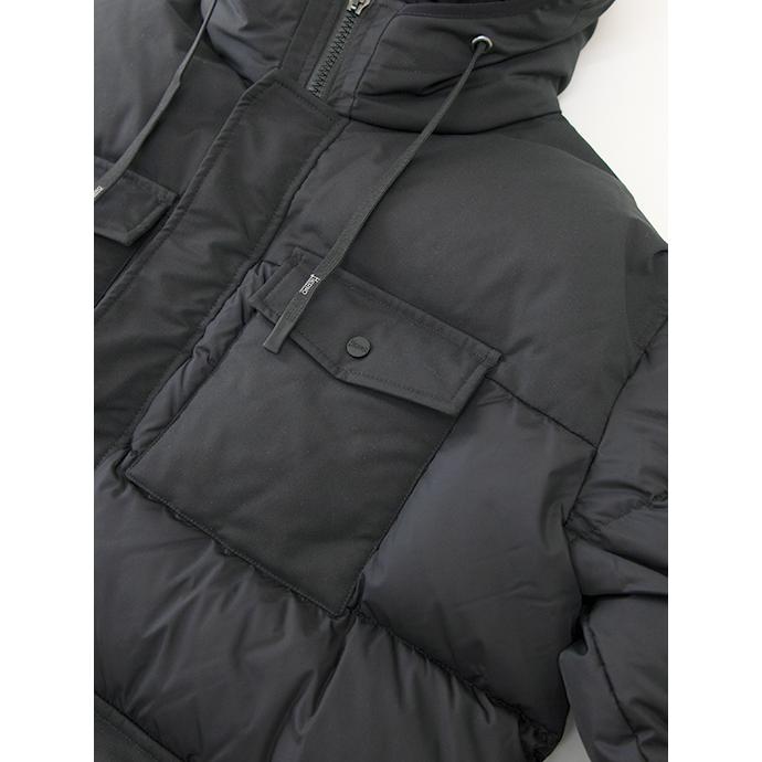 HERNO（ヘルノ） 切替フーデッドダウンジャケット/POLAR-TECH ブラック