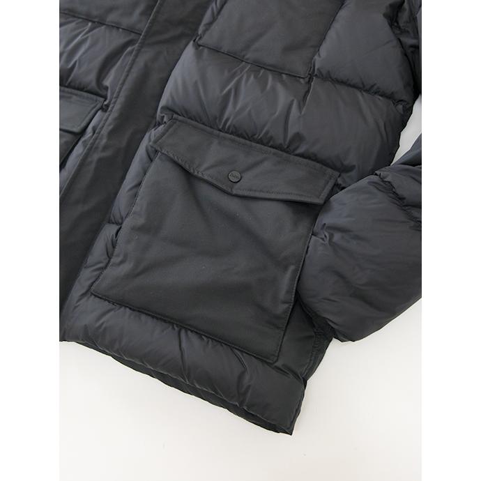 HERNO（ヘルノ） 切替フーデッドダウンジャケット/POLAR-TECH ブラック