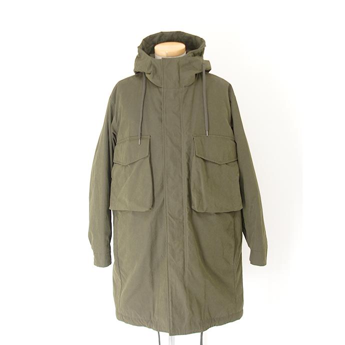 【30％OFF】ヘルノ HERNO フーデッドコート/ワックスドコットンミックス ミリタリーグリーン her501802 | HERNO | 01