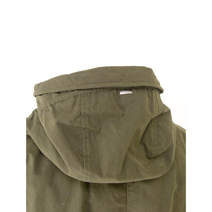 【30％OFF】ヘルノ HERNO フーデッドコート/ワックスドコットンミックス ミリタリーグリーン her501802 | HERNO | 04