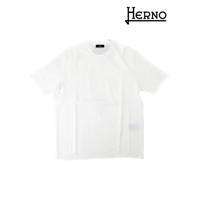 ヘルノ HERNO コットンニットTシャツ ホワイト her520603 | 